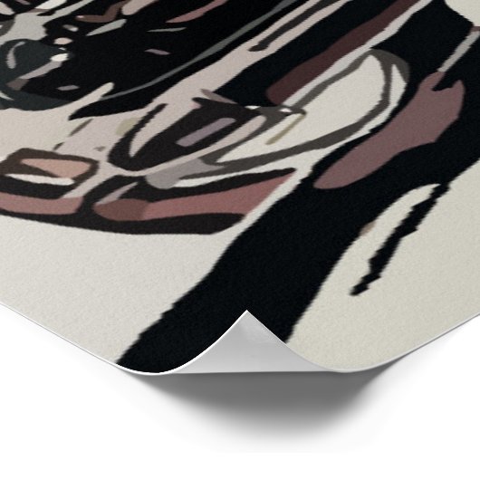 Motorfietsinrichting Poster (Hoek)