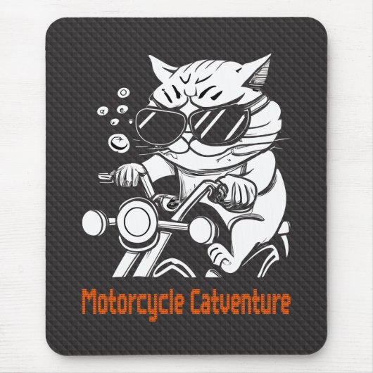 Motorfietskat - Motorcyclus Catventure Muismat (Voorkant)