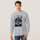 Motorfietskelet T-shirt (Voorkant volledig)