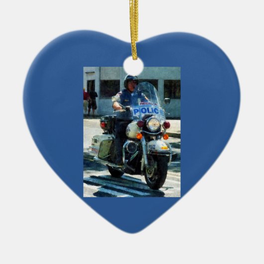 Motorfietskop Keramisch Ornament (Voorkant)