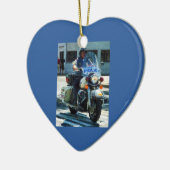 Motorfietskop Keramisch Ornament (Links)