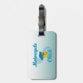 Motorfietskoppel 3 bagagelabel (Achterkant verticaal)