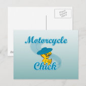 Motorfietskoppel 3 briefkaart (Voorkant / Achterkant)