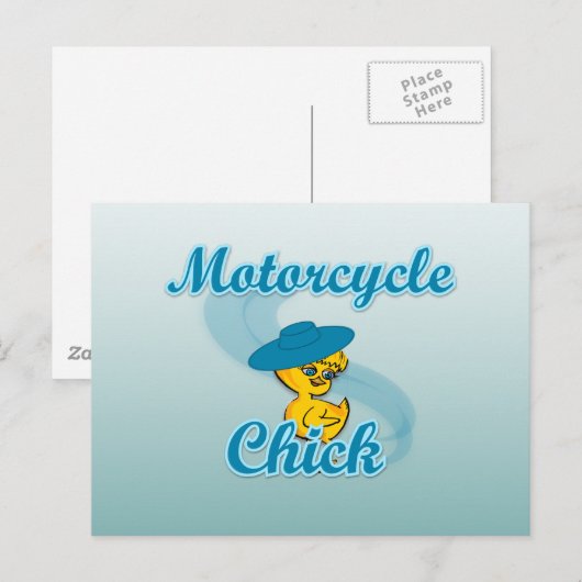 Motorfietskoppel 3 briefkaart (Voorkant / Achterkant)
