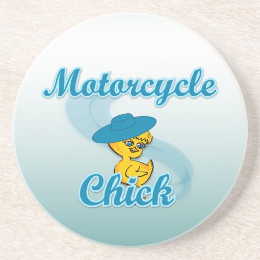Motorfietskoppel 3 zandsteen onderzetter (Voorkant)