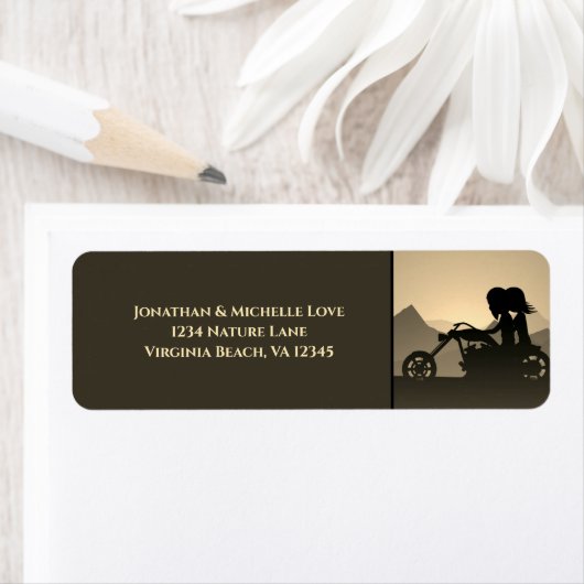 Motorfietskostuum — Adres Etiket (Insitu)