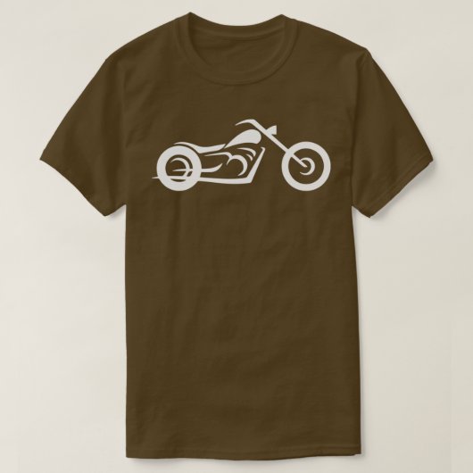 Motorfietslijn zwarte tekening t-shirt (Design voorkant)