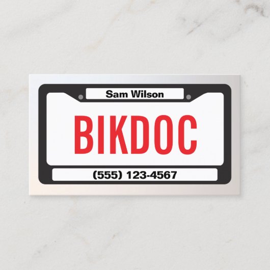 Motorfietsmechanisme Visitekaartje (Voorkant)