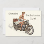 motorfietsmeisjes en beer Bachelorette Kaart (Voorkant)