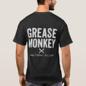 Motorfietsmonteur Smeerpoets T-shirt (Achterkant)