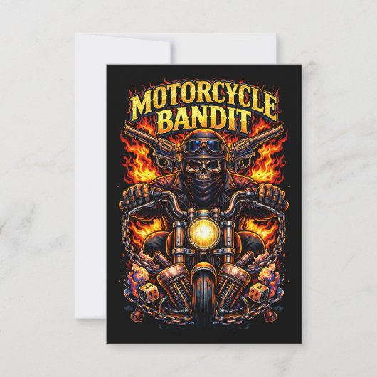 Motorfietsonrust Bedankkaart (Voorkant)