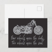 Motorfietsopgave voor fietsen op vier wielen briefkaart (Voorkant / Achterkant)