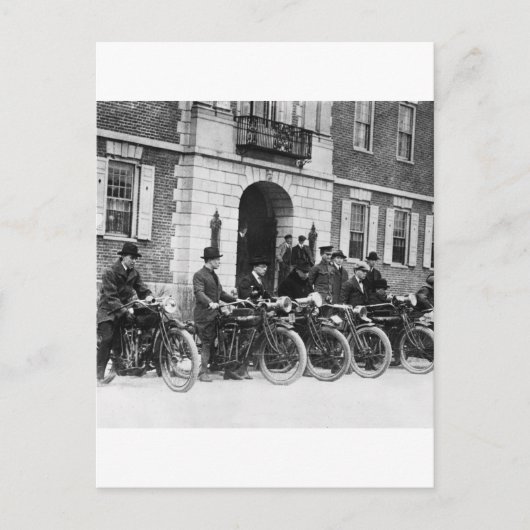 Motorfietspad, begin jaren 1900 briefkaart (Voorkant)