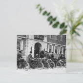 Motorfietspad, begin jaren 1900 briefkaart (Staand voorkant)