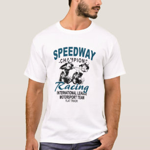 Motorfietspad racer - flattrack t-shirt