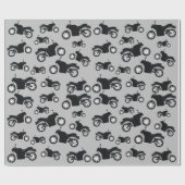 Motorfietspatroon Cadeaupapier (Vlak)