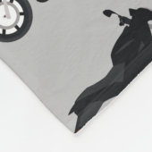 Motorfietspatroon Fleece Deken (Hoek)
