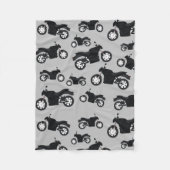 Motorfietspatroon Fleece Deken (Voorkant)