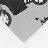 Motorfietspatroon Gepersonaliseerd naam Fleece Deken (Hoek)