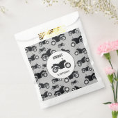 Motorfietspatroon Gepersonaliseerd naam geboorteda Bedankzakje (Gezegeld)