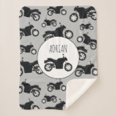 Motorfietspatroon Gepersonaliseerd naam Sherpa Deken (Voorkant)