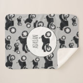 Motorfietspatroon Gepersonaliseerd naam Sherpa Deken (Voorkant (horizontaal))