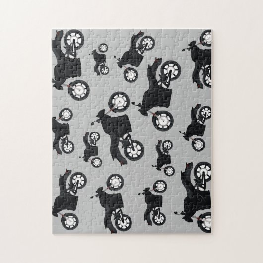 Motorfietspatroon Legpuzzel (Verticaal)