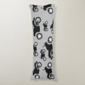 Motorfietspatroon Lichaamskussen (Voorkant Verticaal)