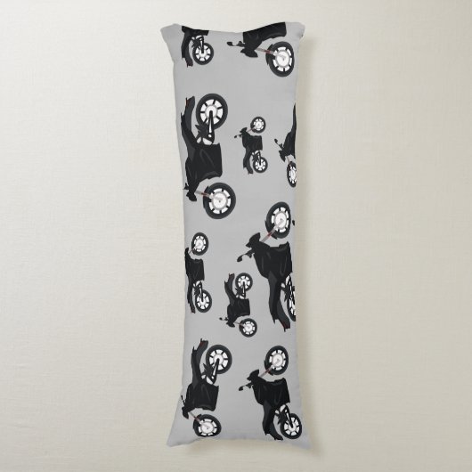 Motorfietspatroon Lichaamskussen (Voorkant Verticaal)