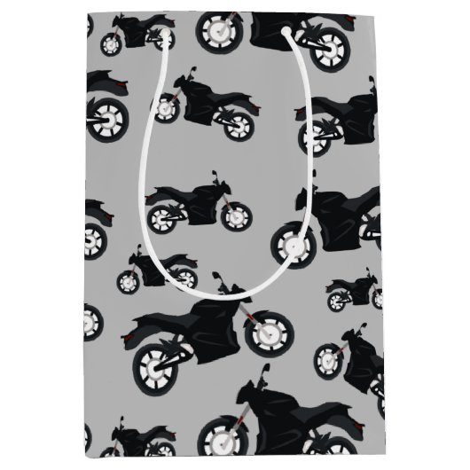 Motorfietspatroon Medium Cadeauzakje (Voorkant)