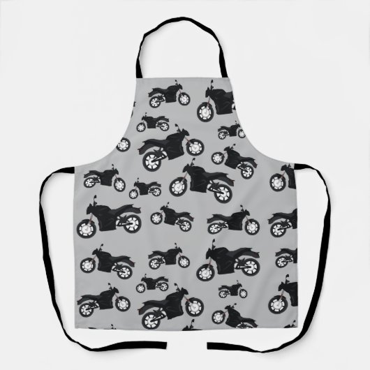 Motorfietspatroon Schort (Voorkant)
