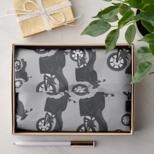 Motorfietspatroon Tissuepapier (Geschenk)