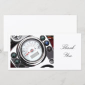 Motorfietspedometer - Hartelijk dank Bedankkaart (Voorkant / Achterkant)