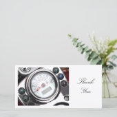 Motorfietspedometer - Hartelijk dank Bedankkaart (Staand voorkant)