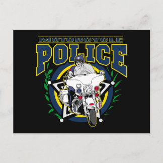 Motorfietspolitie Briefkaart