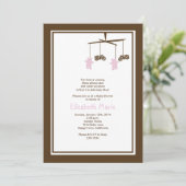 Motorfietsprivum voor Baby shower Kaart (Staand voorkant)