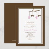 Motorfietsprivum voor Baby shower Kaart (Voorkant / Achterkant)