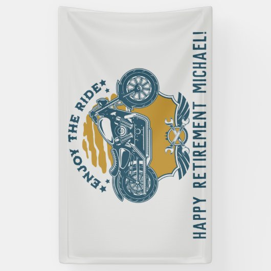 Motorfietsretigeer Spandoek (Verticaal)