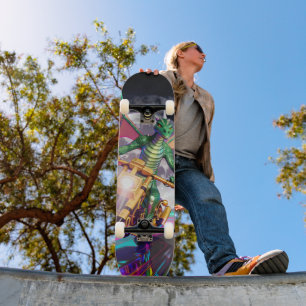 Motorfietsrijdende Draak Persoonlijk Skateboard