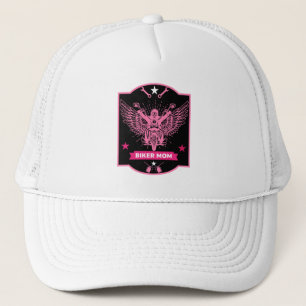 Motorfietsrijdende moeder trucker pet