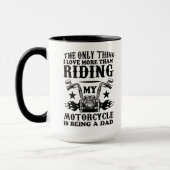 Motorfietsrijdende vader lief mok (Links)