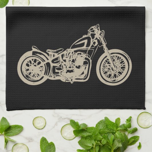  motorfietsstang of man grot theedoek (Gevouwen)