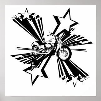 Motorfietssterren Poster