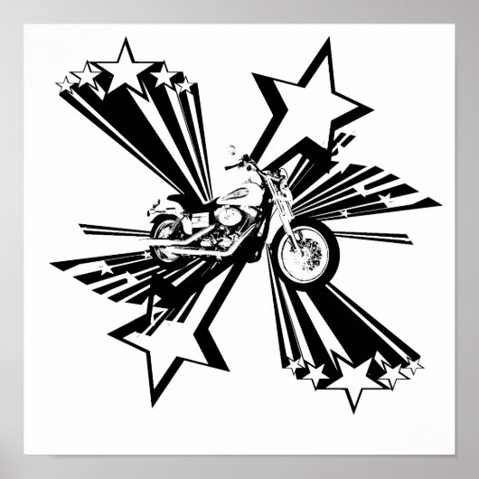 Motorfietssterren Poster (Voorkant)