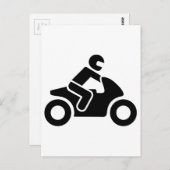 Motorfietssymbool Briefkaart (Voorkant / Achterkant)