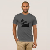 Motorfietstests Rider Silhouette T-Shirt (Voorkant volledig)