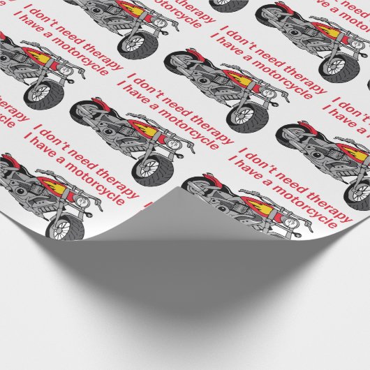 Motorfietstherapie Cadeaupapier (Hoek)