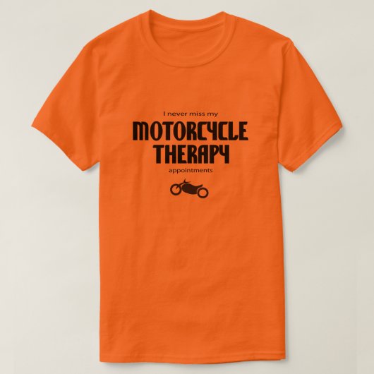 Motorfietstherapie T-shirt (Design voorkant)