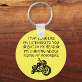 Motorfietstift, grappige cadeautjes voor Biker, Sleutelhanger (Voorkant)