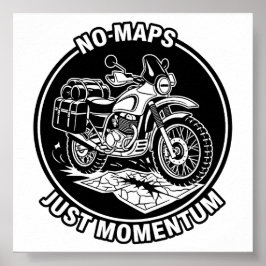 Motorfietstoerisme Vrijheid Mentaliteit Poster